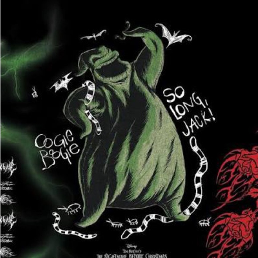 The Nightmare Before Christmas Oogie Boogie Green Graphic Tee - Men